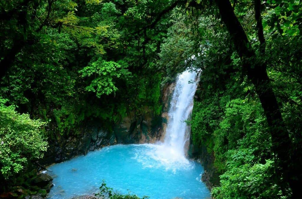 waterfall Costa Rican Beach Villa