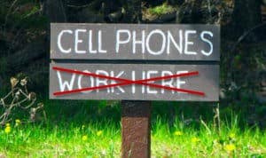 no cell phone service