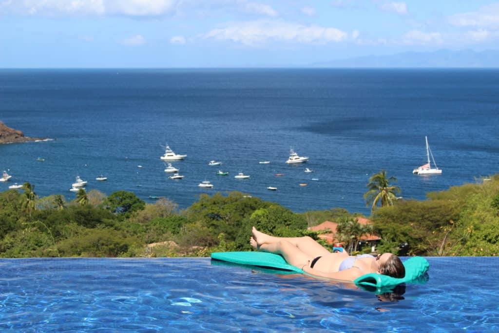 Floating In The Pool Costa Rican Beach Villa